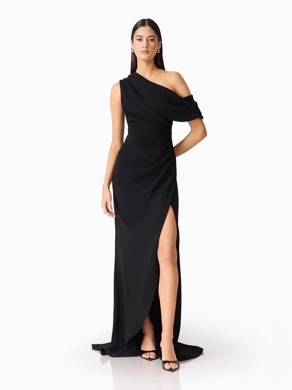 NWT Revolve Elliatt Isadora Off The Shoulder Maxi Gown in Black